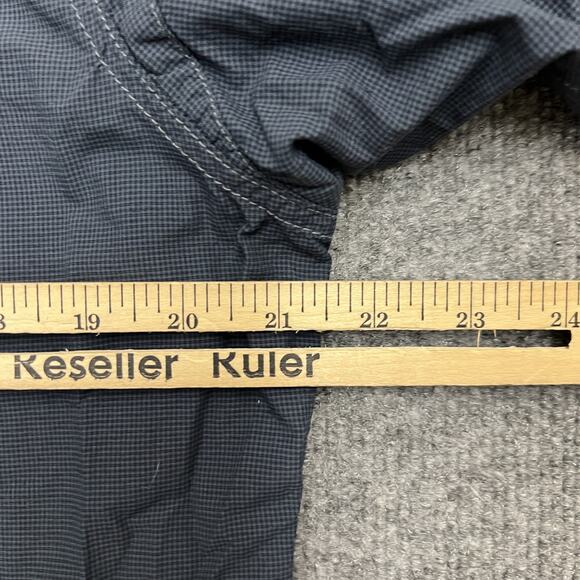 Kuhl Shirt Mens Medium Blue Western Short Sleeve Button Up Nylon Outdoor - Picture 7 of 8